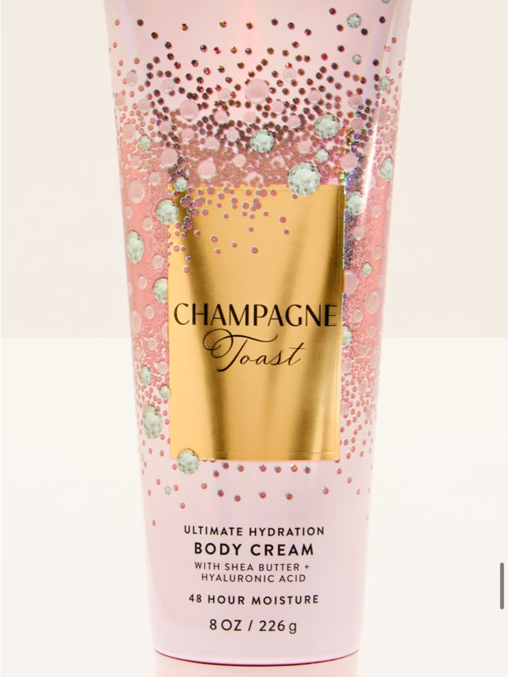 Bath & Body Works Champagne Toast Pink & Gold Body Cream